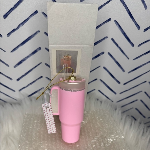 Other - NWT! Pink Trendy Water coffee Tumbler Stanley Christmas Ornament Pink O/S